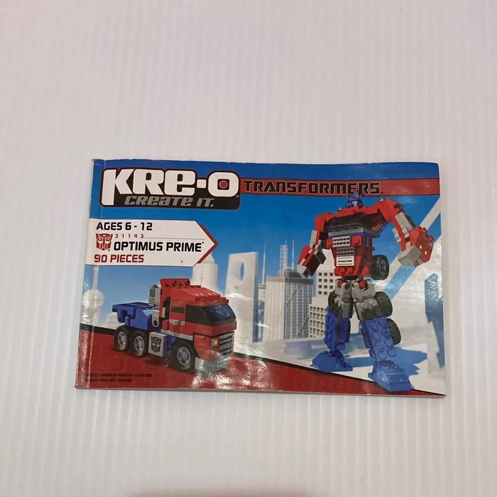 Kre-O‎ Transformers Optimus Prime Booklet manual only